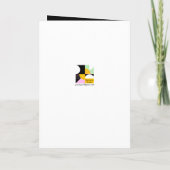 Halloween Witch Bat Spider Scary Oranje Gepluikt p Kaart (Achterkant)