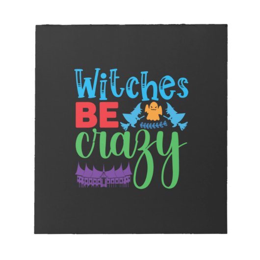 Halloween Witch Be Crazy Notitieblok (Voorkant)