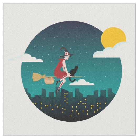 Halloween Witch Befana stof (Close Up)