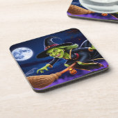 Halloween / Witch Beverage Coaster Bier Onderzetter (Linkerzijde)