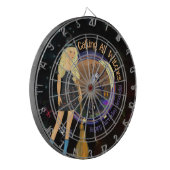 Halloween Witch Birthday Black Dart Board Dartbord (Voorkant Links)