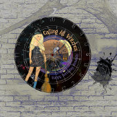 Halloween Witch Birthday Black Dart Board Dartbord