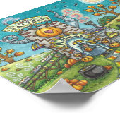 Halloween WITCH & BLACK CATS PIE FACTORY POSTER Sm (Hoek)