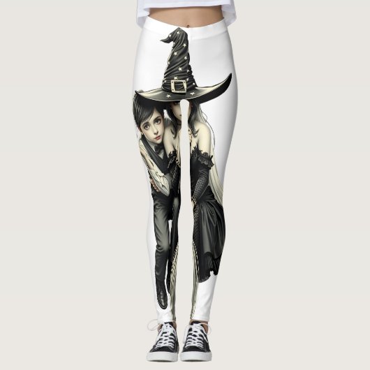 Halloween Witch & Boy: Dark Magic Duo aangekondigd Leggings (Voorkant)
