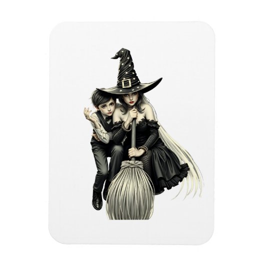Halloween Witch & Boy: Dark Magic Duo aangekondigd Magneet (Verticaal)