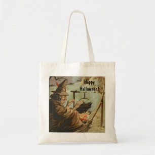  Halloween Witch Brew in Cauldron Tote Bag