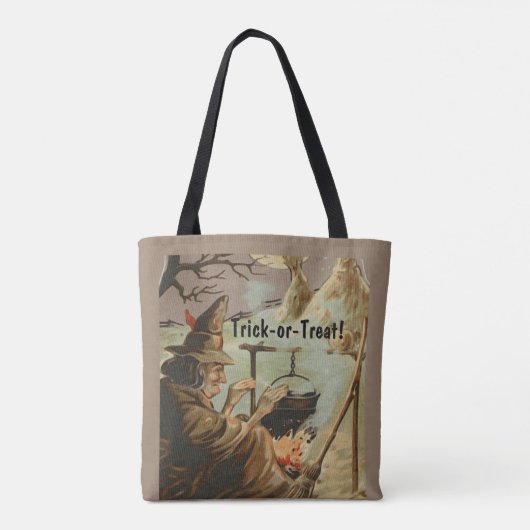  Halloween Witch Brew in Cauldron Tote Bag (Achterkant)