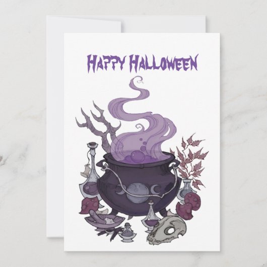 Halloween Witch Brew Kaart (Voorkant)