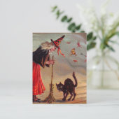 Halloween Witch Briefkaart (Staand voorkant)