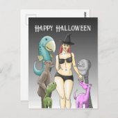 Halloween Witch Briefkaart (Voorkant / Achterkant)