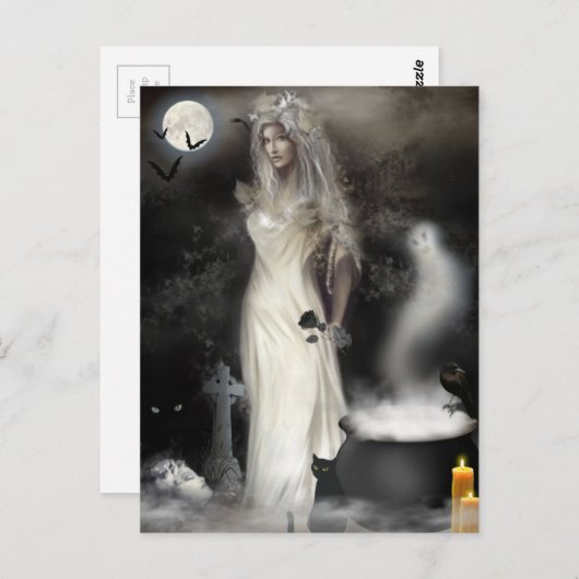 Halloween Witch Briefkaart (Voorkant / Achterkant)