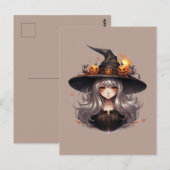 Halloween Witch Briefkaart (Voorkant / Achterkant)