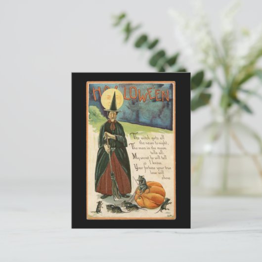 Halloween Witch  Briefkaart (Staand voorkant)