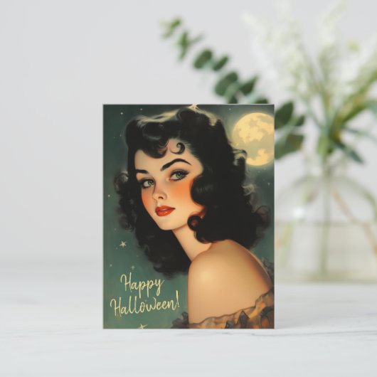  Halloween Witch Briefkaart (Staand voorkant)