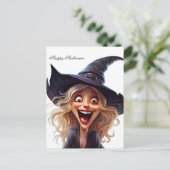 Halloween Witch Briefkaart (Staand voorkant)