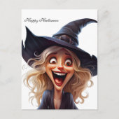 Halloween Witch Briefkaart (Voorkant)
