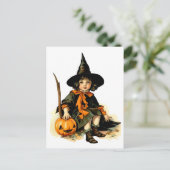  Halloween Witch Briefkaart (Staand voorkant)