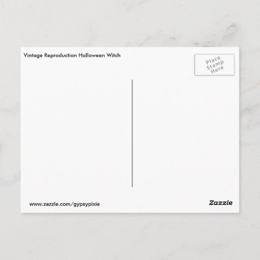  Halloween Witch Briefkaart (Achterkant)