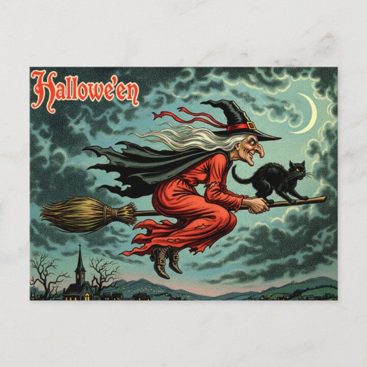  Halloween Witch Briefkaart (Voorkant)