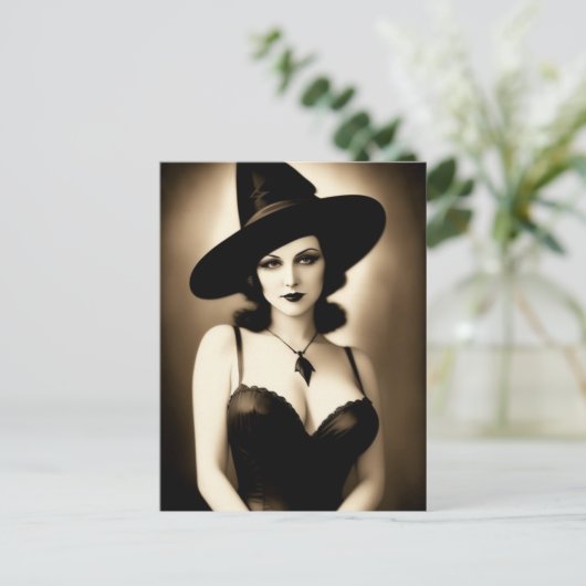 Halloween Witch Briefkaart (Staand voorkant)