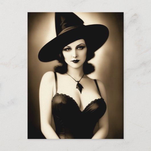 Halloween Witch Briefkaart (Voorkant)