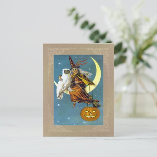  Halloween Witch Briefkaart (Staand voorkant)