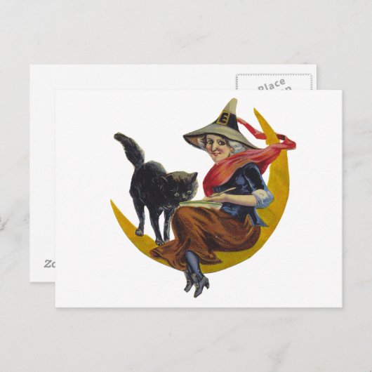  Halloween Witch Briefkaart (Voorkant / Achterkant)