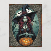Halloween Witch Briefkaart (Voorkant)