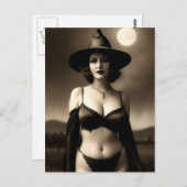 Halloween Witch Briefkaart (Voorkant / Achterkant)