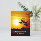 Halloween Witch Briefkaart (Staand voorkant)