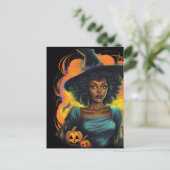 Halloween Witch Briefkaart (Staand voorkant)