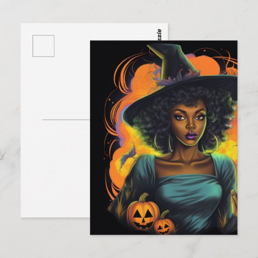 Halloween Witch Briefkaart (Voorkant / Achterkant)