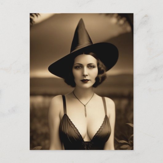 Halloween Witch Briefkaart (Voorkant)