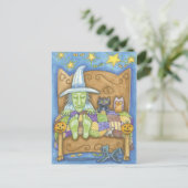 Halloween Witch Briefkaart (Staand voorkant)
