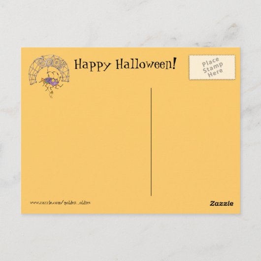 Halloween Witch Briefkaart (Achterkant)