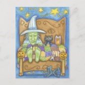 Halloween Witch Briefkaart (Voorkant)