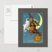  Halloween Witch Briefkaart (Voorkant / Achterkant)