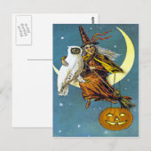  Halloween Witch Briefkaart (Voorkant / Achterkant)