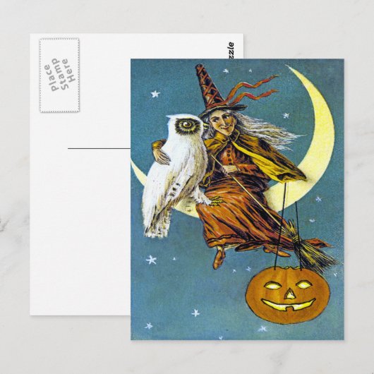  Halloween Witch Briefkaart (Voorkant / Achterkant)