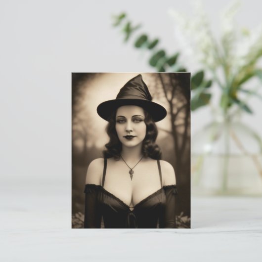 Halloween Witch Briefkaart (Staand voorkant)