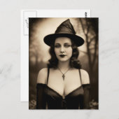 Halloween Witch Briefkaart (Voorkant / Achterkant)