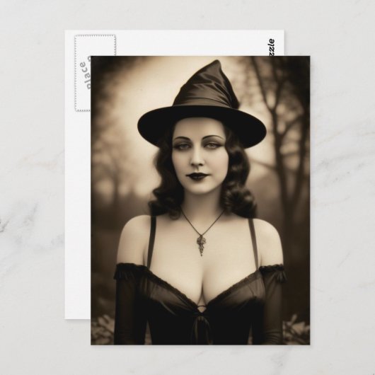 Halloween Witch Briefkaart (Voorkant / Achterkant)