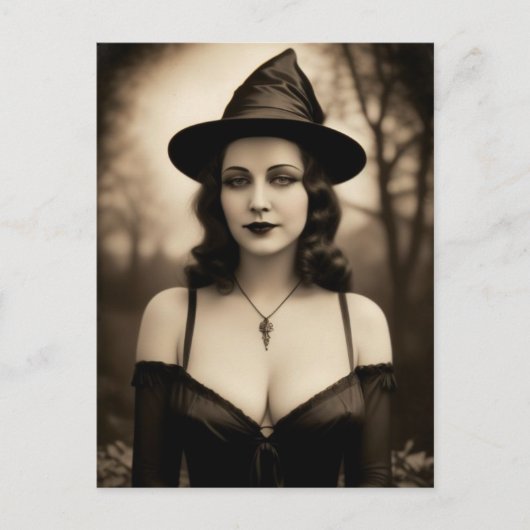 Halloween Witch Briefkaart (Voorkant)