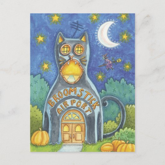 Halloween Witch Briefkaart (Voorkant)