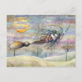 Halloween Witch Briefkaart beroemd gemaakt door Mo (Voorkant)