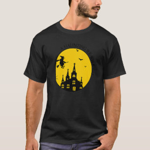 Halloween Witch Broomstick Haunting Costume T-shirt