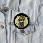 Halloween Witch Button (In situ)