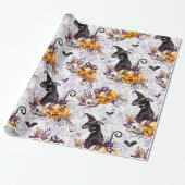 Halloween Witch Cadeaupapier (Uitgerold)