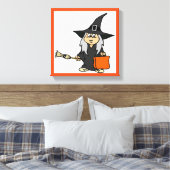 HALLOWEEN WITCH CANVAS AFDRUK (Insitu (Slaapkamer))