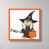 HALLOWEEN WITCH CANVAS AFDRUK (Voorkant)